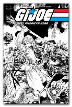 GI Joe A Real American Hero #312 (2023) cover b kubert b&w variant