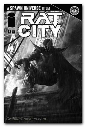 Rat City #9 cover c adams b&w variant