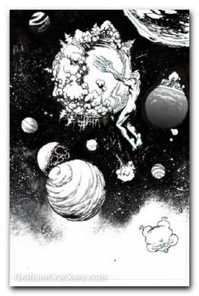 Ultramega #8 cover d harren b&w virgin variant