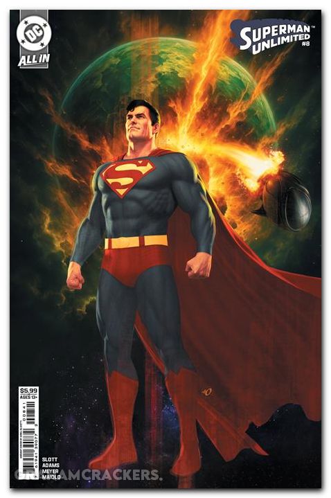 Superman Unlimited #8 (2025) cover d olivetti variant