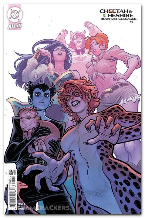 Cheetah And Cheshire Rob The Justice League #5 (2025) cover c torque variant