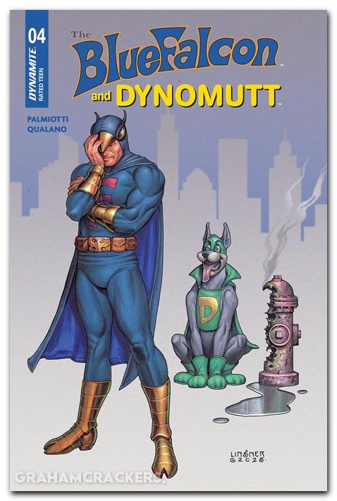 Blue Falcon And Dynomutt #4 (2025) cover c linsner variant
