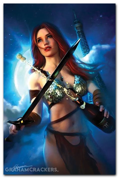 Red Sonja New Years Special #1 (2025) cover g maer virgin variant