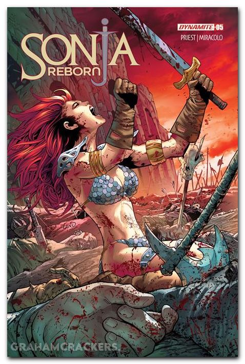 Sonja Reborn #5 (2025) cover d land variant