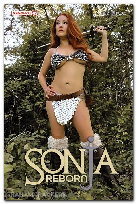 Sonja Reborn #5 (2025) cover e cosplay variant