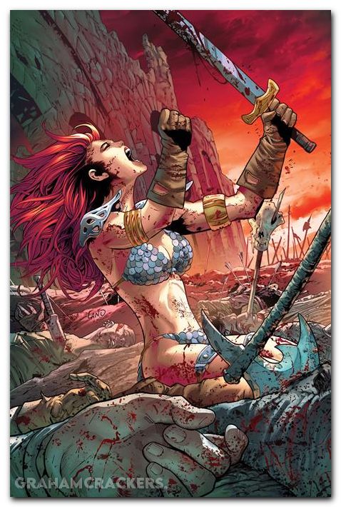 Sonja Reborn #5 (2025) cover g land virgin variant