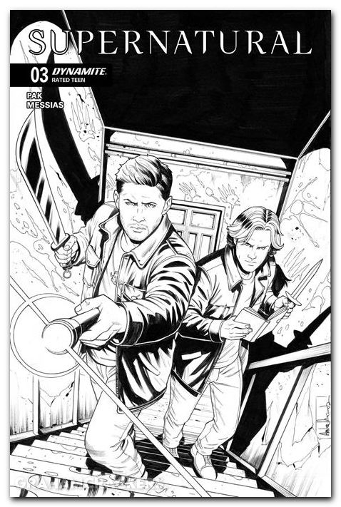 Supernatural #3 (2025) cover f broccardo line art variant