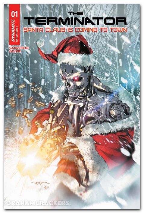 Terminator Santa Claus Is Coming To Town #1 (2025) cover c hannigan variant