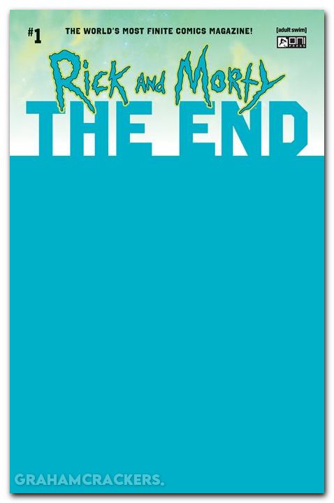 Rick And Morty The End #1 (2025) cover d blue sketch variant
