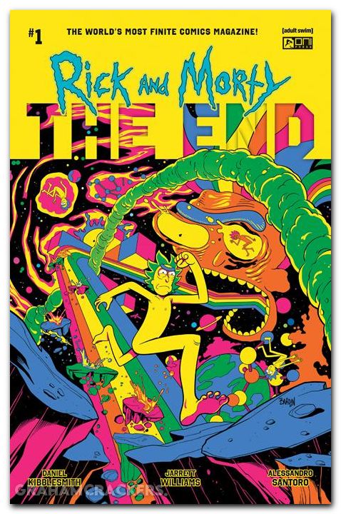 Rick And Morty The End #1 (2025) cover g bardin blacklight variant
