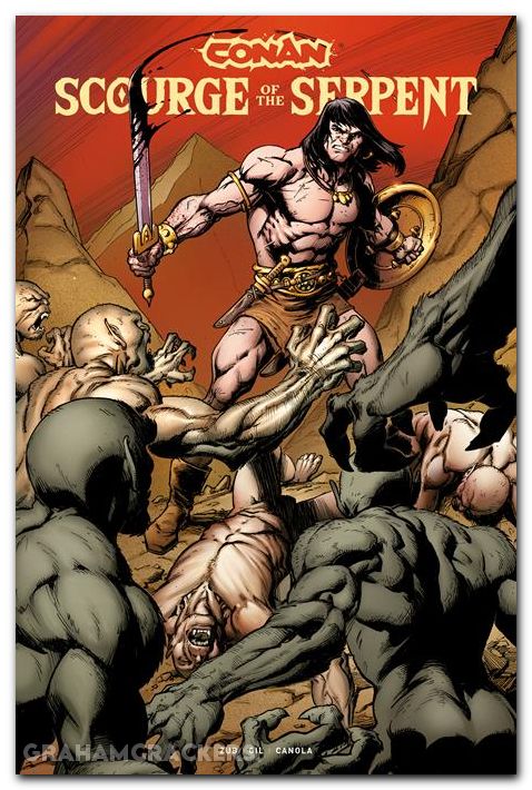 Conan The Barbarian Scourge Of The Serpent #4 (2025) cover c bagley variant