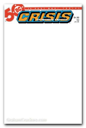 Crisis On Infinite Earths #10 (1985) 2024 facsimile edition cover c blank variant