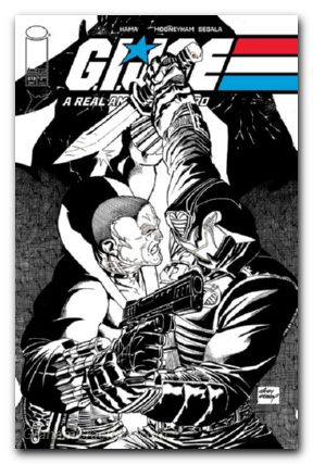 GI Joe A Real American Hero #313 (2023) cover b kubert b&w variant