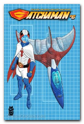 Gatchaman #6 cover b batista blueprint ken and g1 variant