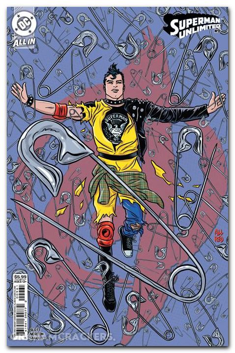 Superman Unlimited #9 (2025) cover f allred punk rock variant