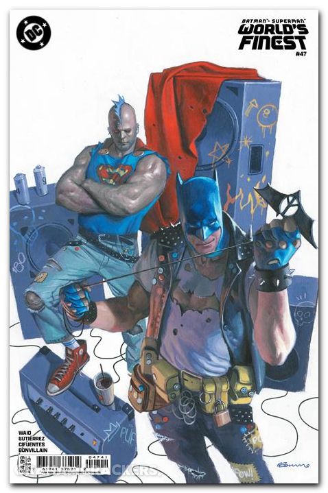 Batman Superman Worlds Finest #47 (2022) cover e de tommaso punk rock variant