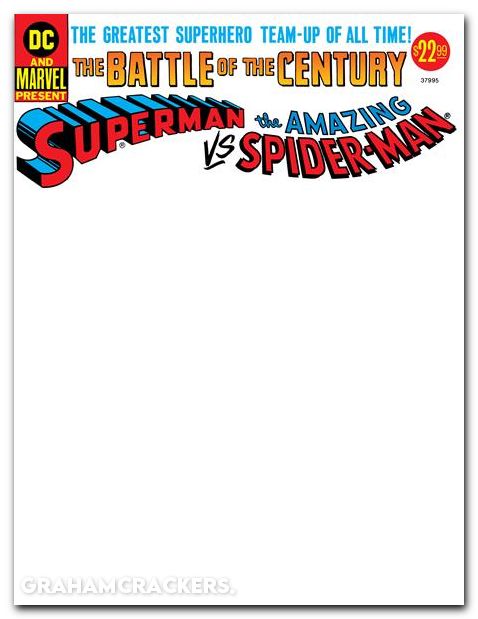 Superman Vs The Amazing Spider-Man #1 (1976) 2026 50th anniversary treasury facsimile edition cover d blank variant