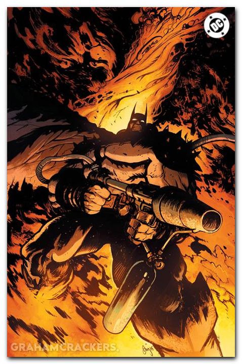 Absolute Batman Annual #1 (2025) second print cover d johnson flamethrower foil variant