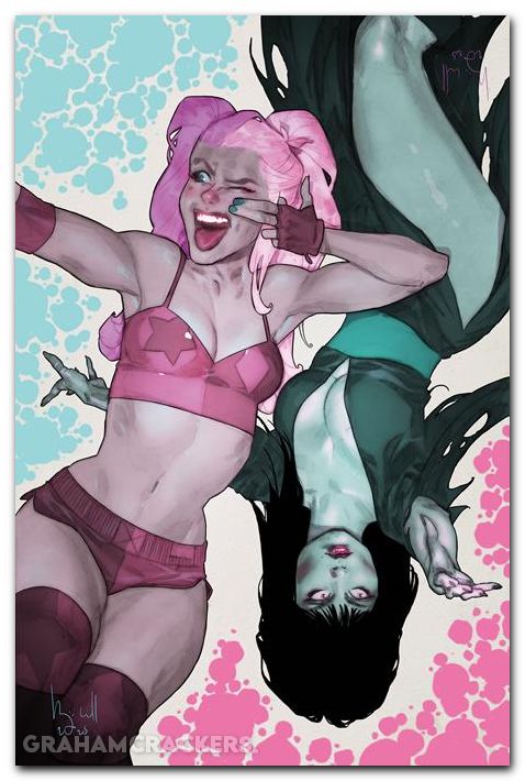 Harley Quinn X Elvira #4 (2025) cover i caldwell virgin variant