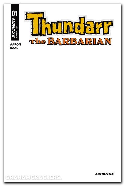 Thundarr The Barbarian #1 (2026) cover g blank variant