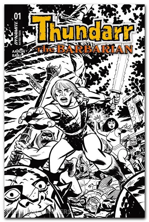 Thundarr The Barbarian #1 (2026) cover n cho line art variant