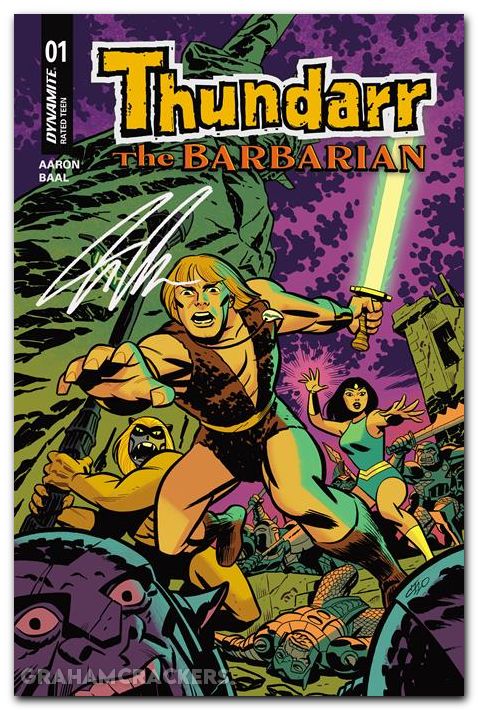 Thundarr The Barbarian #1 (2026) cover s cho signed aaron variant