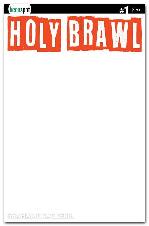 Holy Brawl #1 (2026) cover b blank white cover variant