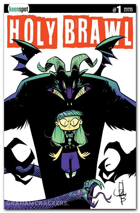 Holy Brawl #1 (2026) cover c fabbio white holofoil variant