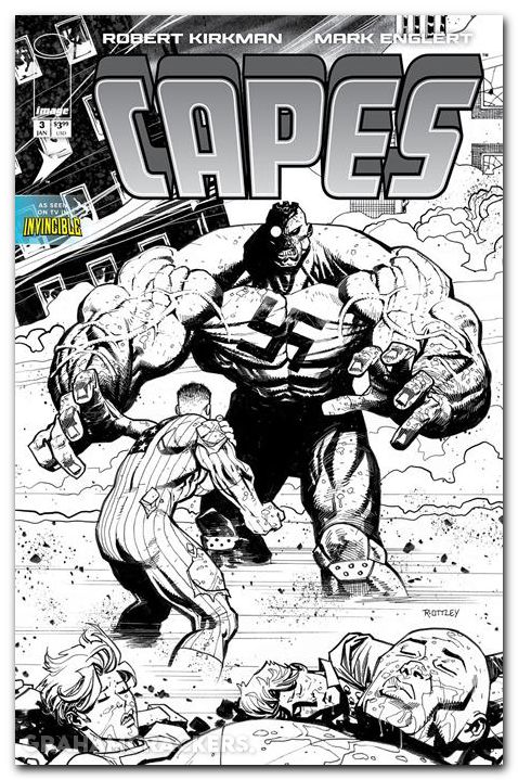 Capes #3 (2025) cover e ottley b&w variant