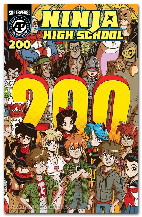 Ninja High School #200 (1994) cover a