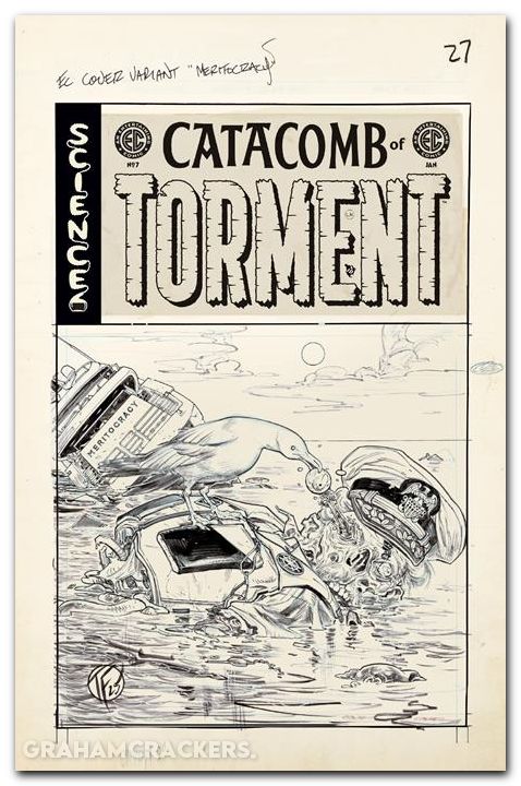 EC Catacomb Of Torment #7 (2025) cover d fowler b&w artist edition variant