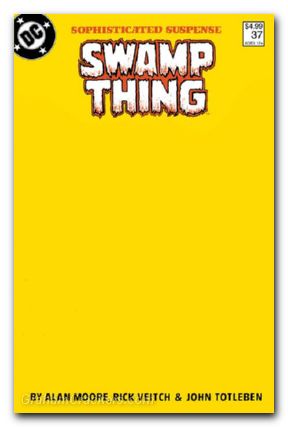 Saga Of The Swamp Thing #37 (1982) 2025 facsimile edition cover e blank variant