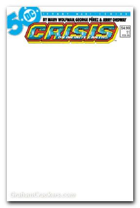 Crisis On Infinite Earths #11 (1985) 2024 facsimile edition cover c blank variant