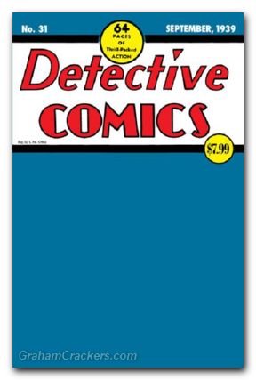 Detective Comics #31 (1937) 2025 facsimile edition cover c blank variant