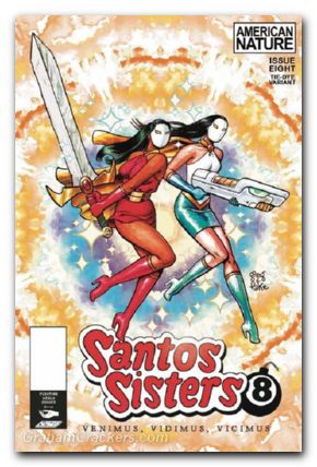 Santos Sisters #8 cover b tie dye unlockable variant