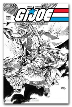 GI Joe A Real American Hero #314 (2023) cover b kubert b&w variant