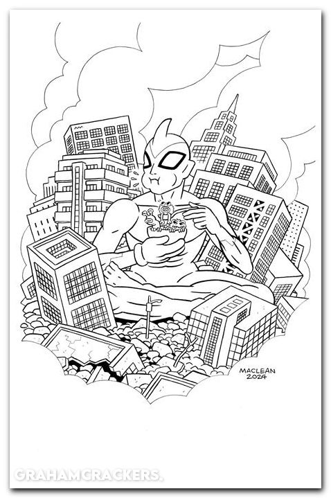 Ultramega #9 cover c maclean b&w variant