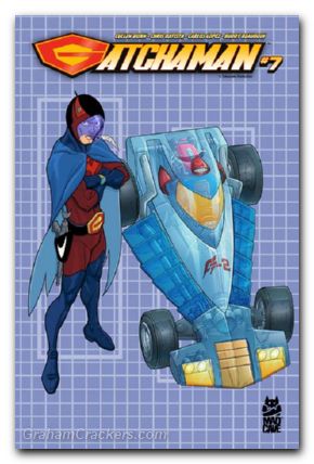 Gatchaman #7 cover b batista blueprint joe and g2 variant