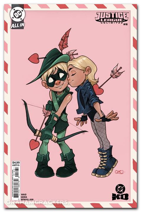 Justice League Unlimited #16 (2024) cover f zullo valentines day variant