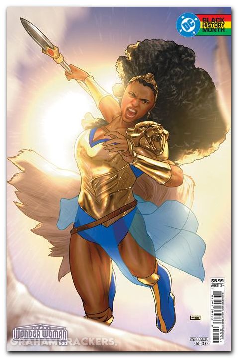Wonder Woman #30 (2023) cover f clarke black history month variant