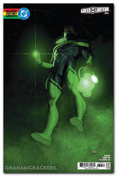 Green Lantern #32 (2023) cover e clarke black history month variant