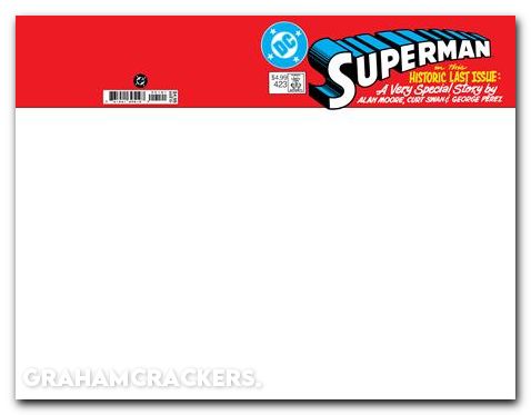 Superman #423 (1939) 2026 facsimile edition cover c blank variant