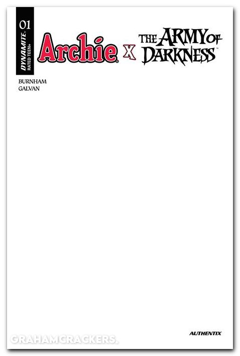 Archie X Army Of Darkness #1 (2026) cover f blank authentix variant