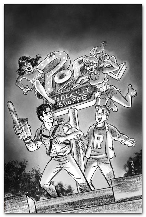 Archie X Army Of Darkness #1 (2026) cover l galvan pencils virgin variant