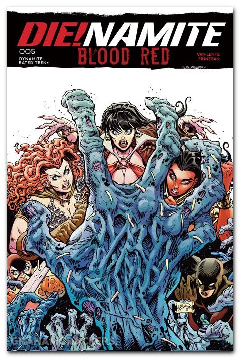 Die!Namite Blood Red #5 (2025) cover d robson variant