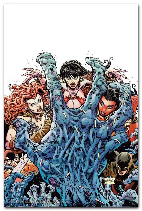 Die!Namite Blood Red #5 (2025) cover e robson virgin variant