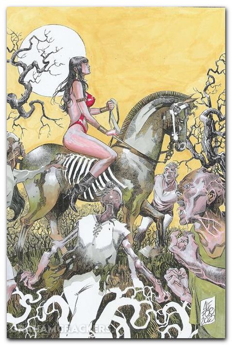 Die!Namite Blood Red #5 (2025) cover g fortunato virgin variant