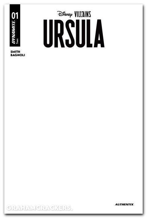 Disney Villains Ursula #1 (2026) cover f blank authentix variant