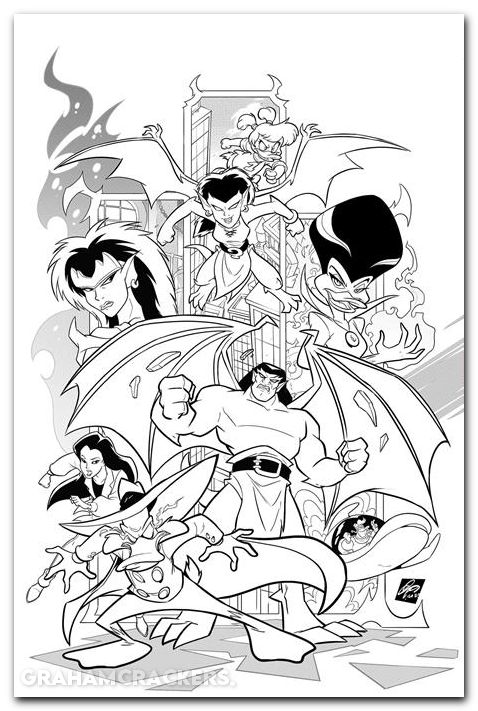 Gargoyles Darkwing Duck #2 (2026) cover i cangialosi line art virgin variant