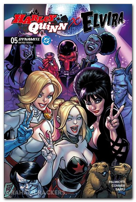 Harley Quinn X Elvira #5 (2025) cover b hardin variant